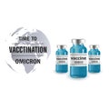 Time to get vaccinated,vials with vaccine icons